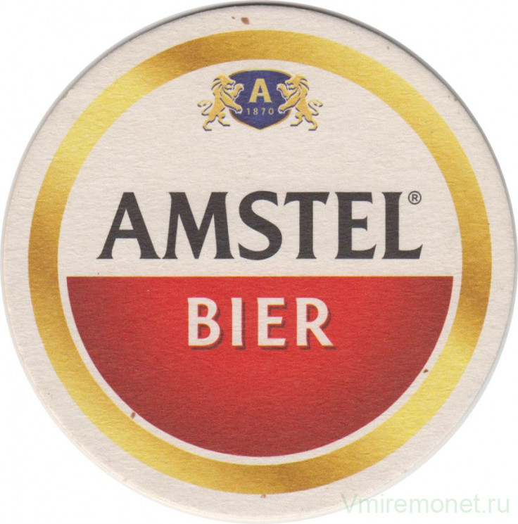 Подставка. Пиво "Amstel".