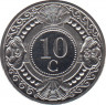 Монета. Нидерландские Антильские острова. 10 центов 1989 год. ав.