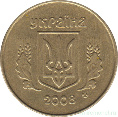 Монета. Украина. 25 копеек 2008 год.