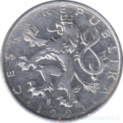 Монета. Чехия. 50 геллеров 1993 год. Монетный двор - Яблонец.