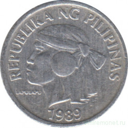 Монета. Филиппины. 1 сентимо 1989 год.