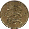Монета. Эстония. 50 сентов 2007 год. ав