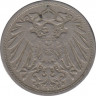 Монета. Германия (Германская империя 1871-1922). 10 пфеннигов 1908 год. (G). рев.
