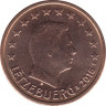 Монета. Люксембург. 2 цента 2016 год. ав.