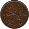 Монета. Финляндия. 5 пенни 1930 год. ав