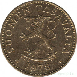 Монета. Финляндия. 50 пенни 1978 год. 
