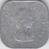 Монета. Восточные Карибские государства. 2 цента 1989 год. рев.