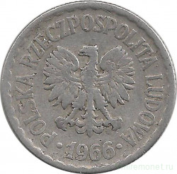 Монета. Польша. 1 злотый 1966 год. 