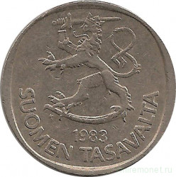 Монета. Финляндия. 1 марка 1983 год (K). 