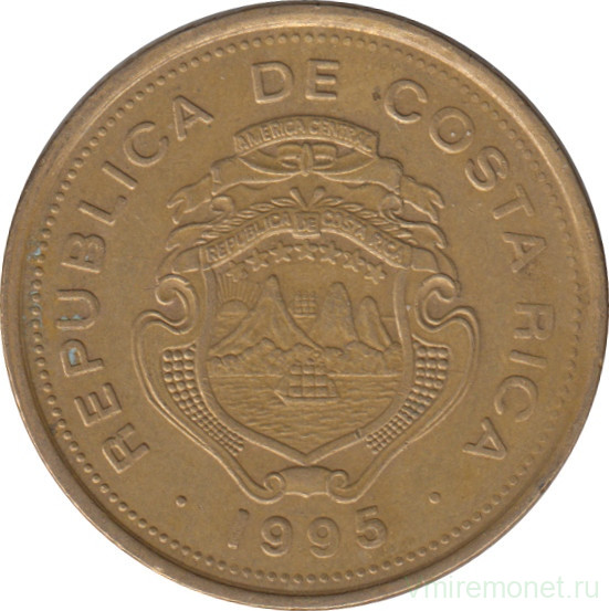 Монета. Коста-Рика. 10 колонов 1995 год.