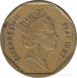 Монета. Фиджи. 1 доллар 1997 год.