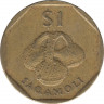 Монета. Фиджи. 1 доллар 1997 год. рев.