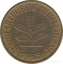 Монета. ФРГ. 5 пфеннигов 1985 год. Монетный двор - Мюнхен (D).