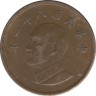 Монета. Тайвань. 1 доллар 1992 год. (81-й год Китайской республики). ав.