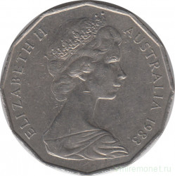 Монета. Австралия. 50 центов 1983 год.