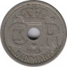 Монета. Дания. 25 эре 1925 год. ав.