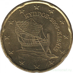 Монета. Кипр. 20 центов 2008 год.