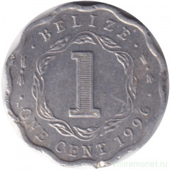 Монета. Белиз. 1 цент 1996 год.