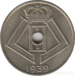 Монета. Бельгия. 5 сантимов 1939 год. BELGIE-BELGIQUE.