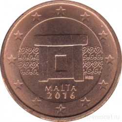 Монета. Мальта. 1 цент 2016 год.
