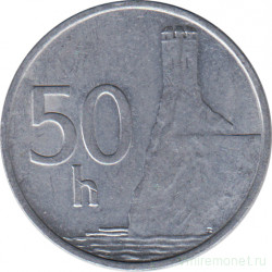Монета. Словакия. 50 геллеров 1993 год.