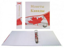 Альбом вертикальный 230*270 мм (формат оптима), из картона, без листов, "Монеты Канады". 