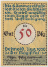 Бона. Нотгельд. Германия. Город Детмольд. 50 пфеннигов 1920 год. Вариант 268.2.b. ав.