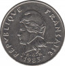 Монета. Французская Полинезия. 20 франков 1983 год. ав.