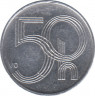 Монета. Чехия. 50 геллеров 2004 год. рев.