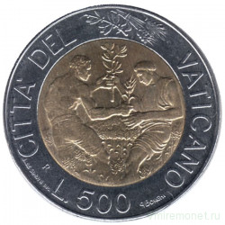 Монета. Ватикан. 500 лир 1998 год.