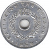 Монета. Греция. 20 лепт 1969 год. ав.