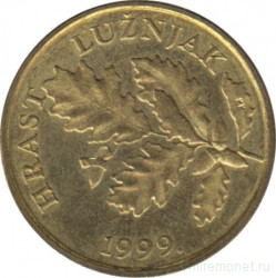 Монета. Хорватия. 5 лип 1999 год.