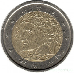 Монета. Италия. 2 евро 2005 год.