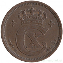 Монета. Дания. 2 эре 1916 год. 