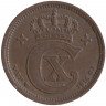 Монета. Дания. 2 эре 1916 год. 