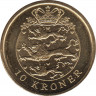 Монета. Дания. 10 крон 2008 год. рев.