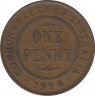 Монета. Австралия. 1 пенни 1924 год. ав.