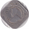 Монета. Индия Британская. 2 анны 1936 год.