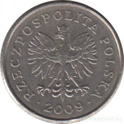 Монета. Польша. 50 грошей 2009 год.