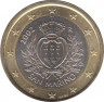 Монета. Сан-Марино. 1 евро 2002 год. ав.