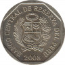 Монета. Перу. 50 сентимо 2008 год. ав.