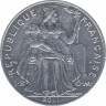 Монета. Новая Каледония. 5 франков 2011 год. ав.