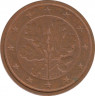 Монета. Германия. 2 цента 2005 год. (D). ав.