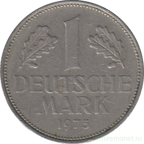 Монета. ФРГ. 1 марка 1973 год. Монетный двор - Мюнхен (D).