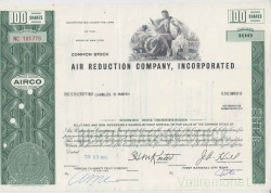Акция. США. "AIR REDUCTION COMPANY, INCORPORATED". 100 акций 1965 год.