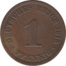Монета. Германия (Германская империя 1871-1922). 1 пфенниг 1913 год. (А). ав.