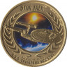 Монета. Тувалу. 1 доллар 2016 год. 50 лет сериалу "Звездный путь". "USS Enterprise NCC-1701". В конверте. ав.