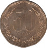Монета. Чили. 50 песо 1995 год. ав.