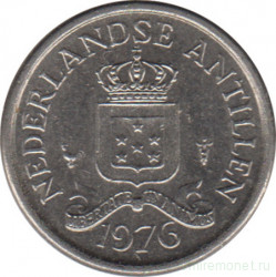Монета. Нидерландские Антильские острова. 10 центов 1976 год.
