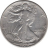 Монета. США. 50 центов 1939 год. Шагающая свобода. ав.